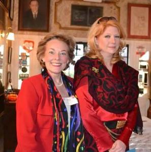 Jill Marlow, Chairman of the Community Renewal Women's 14th Annual Valentine Day Luncheon Fundraiser, and Claudia Oliver, Emcee of the Luncheon